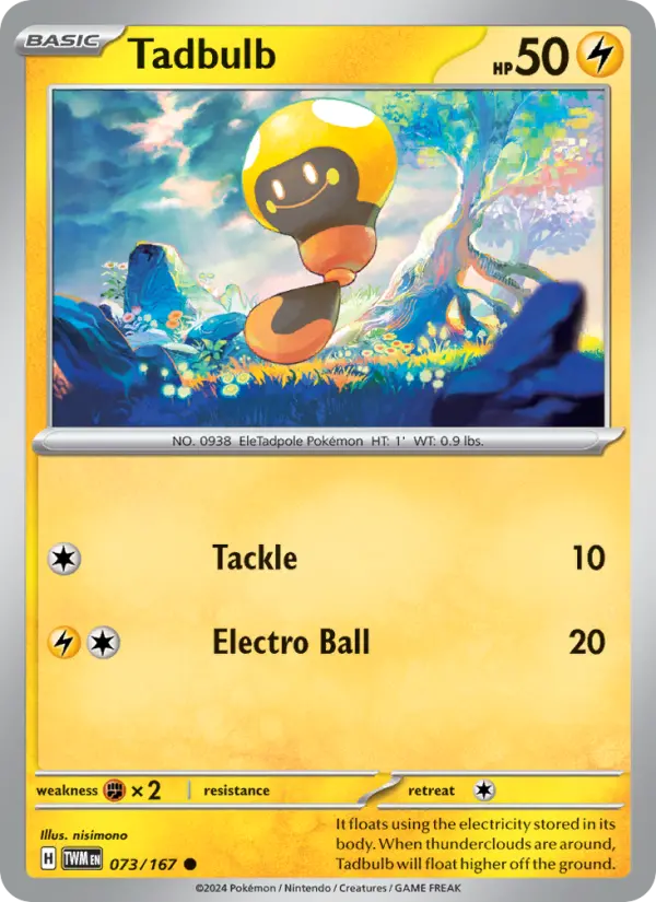 Tadbulb, Pokémon card