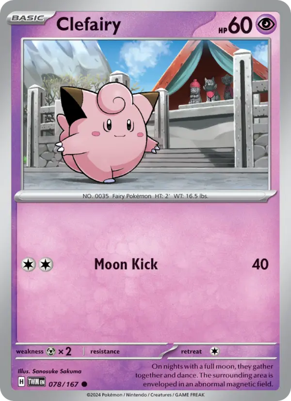 Clefairy, Pokémon card