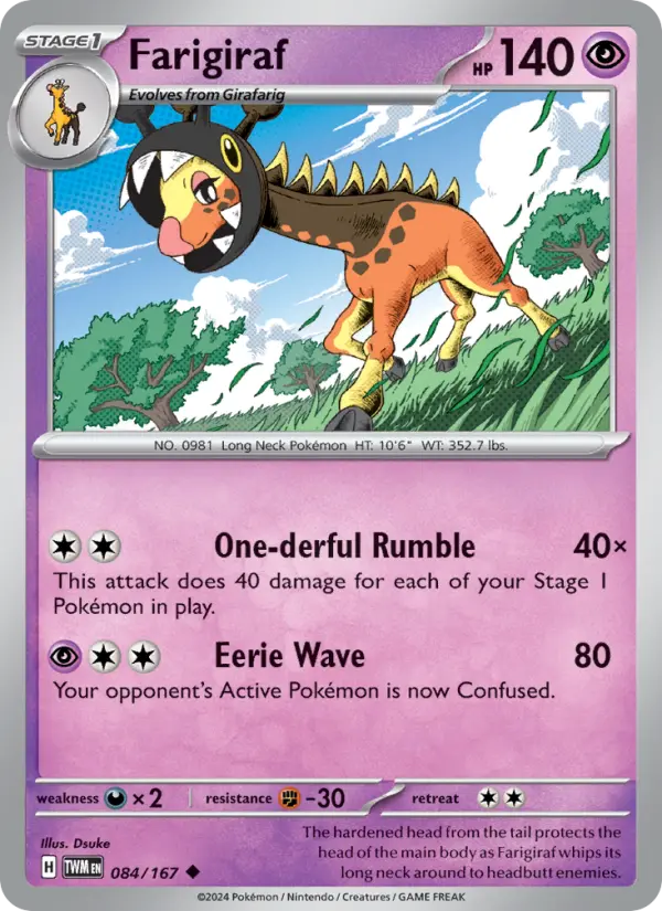 Farigiraf, Pokémon card