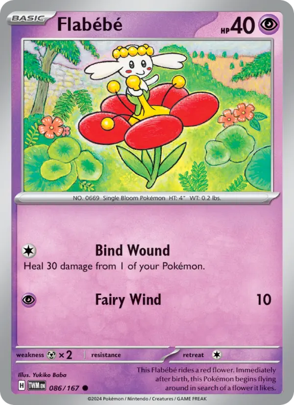 Flabébé, Pokémon card
