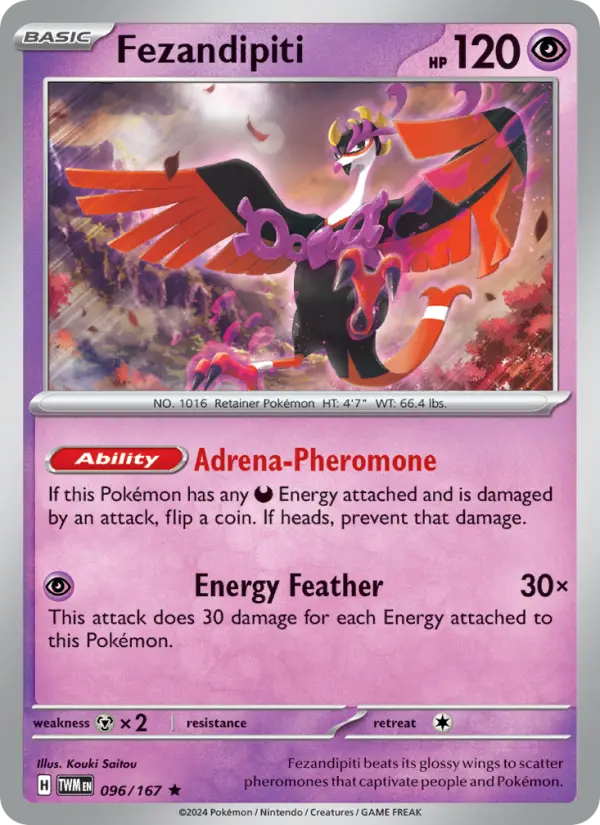 Fezandipiti, Pokémon card