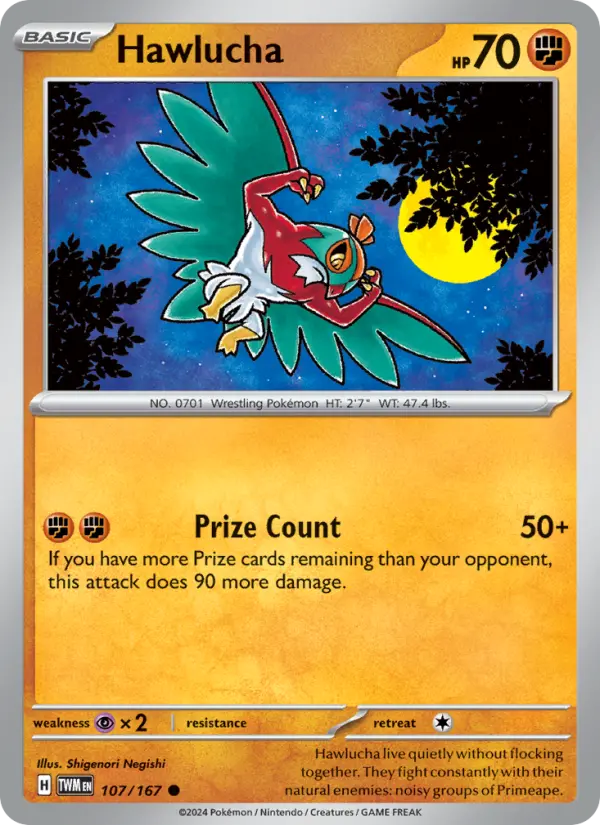 Hawlucha, Pokémon card