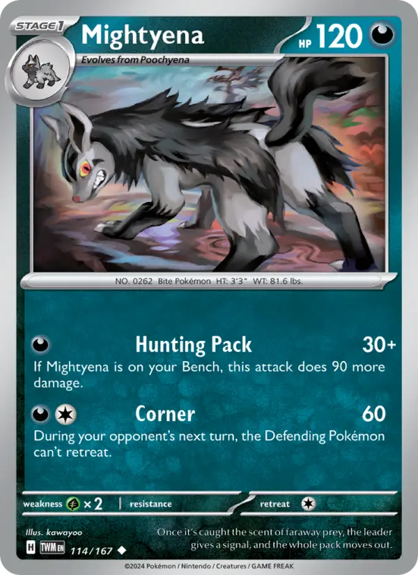 Mightyena, Pokémon card