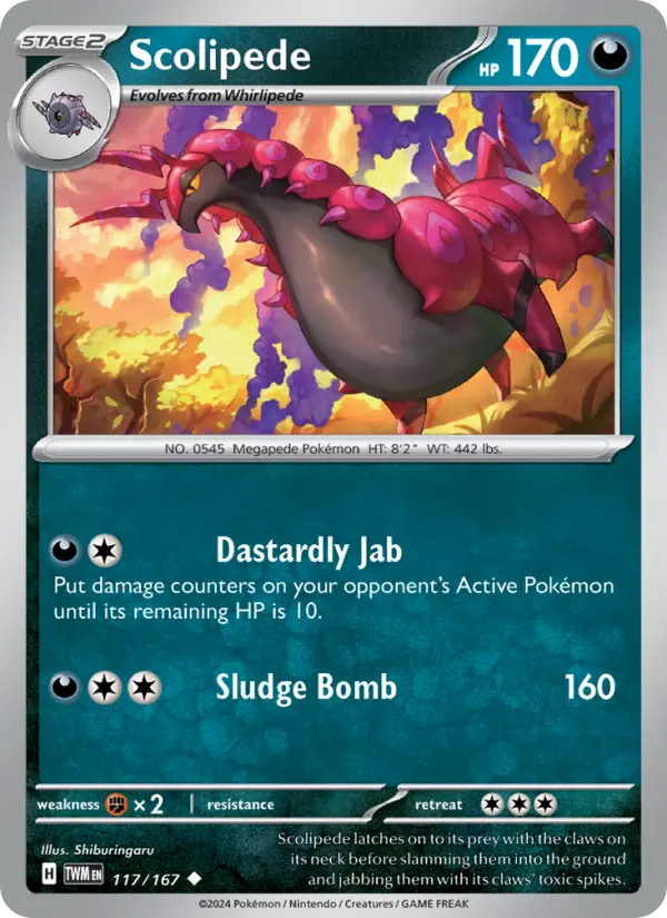 Scolipede, Pokémon card