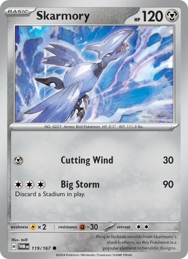 Skarmory, Pokémon card