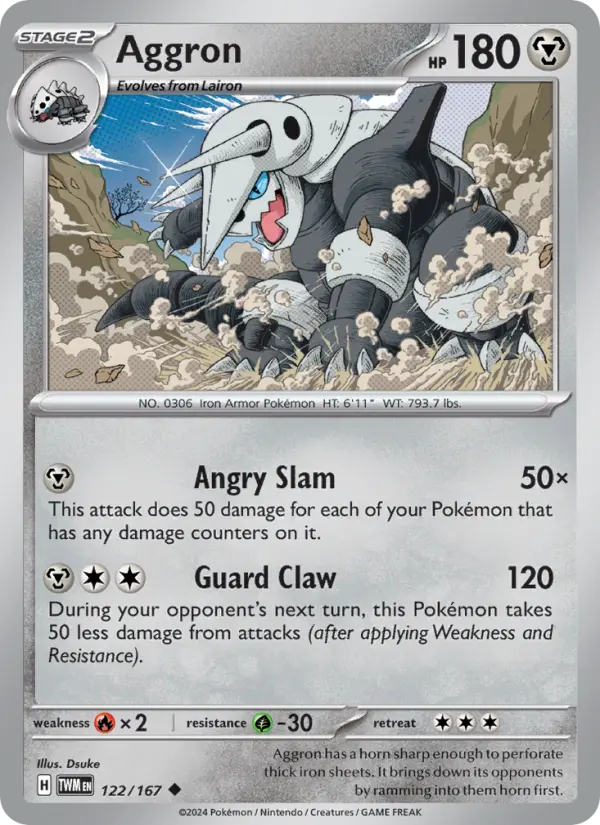 Aggron, Pokémon card