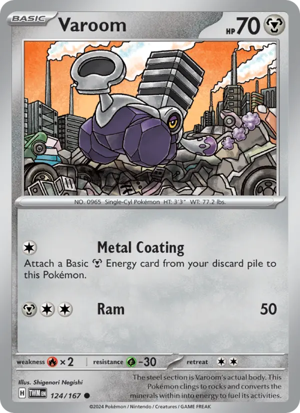 Varoom, Pokémon card