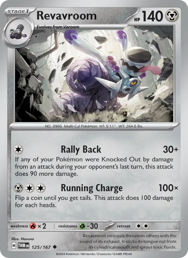 Revavroom, Pokémon card