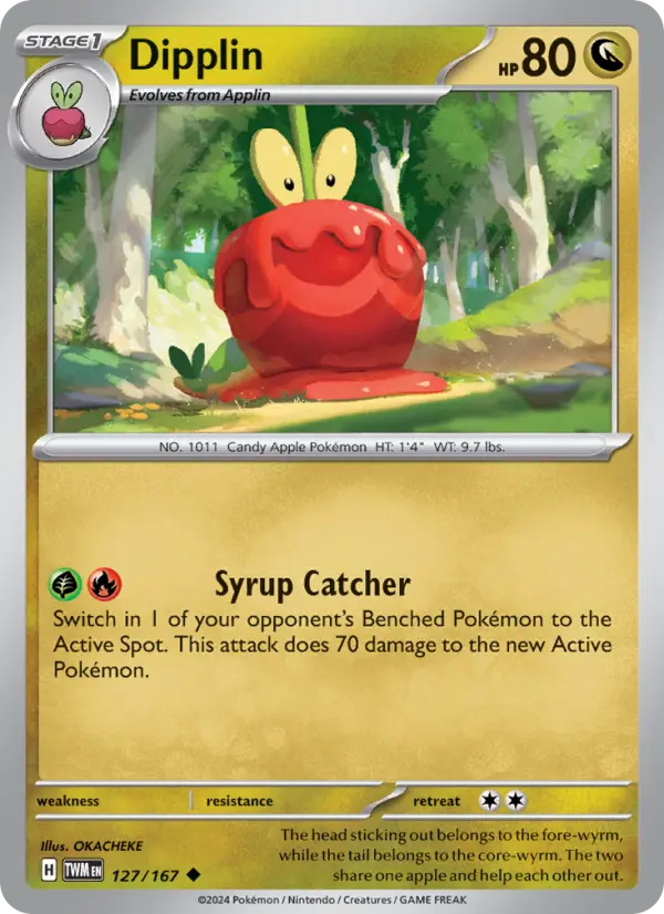 Dipplin, Pokémon card
