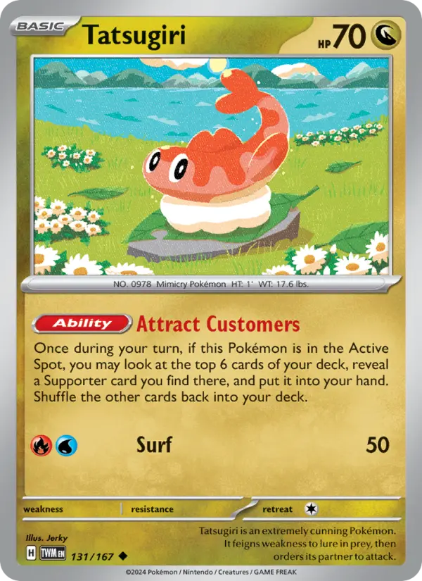 Tatsugiri, Pokémon card