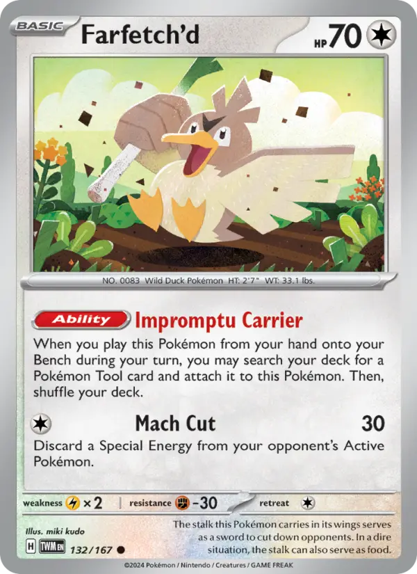 Farfetch'd, Pokémon card