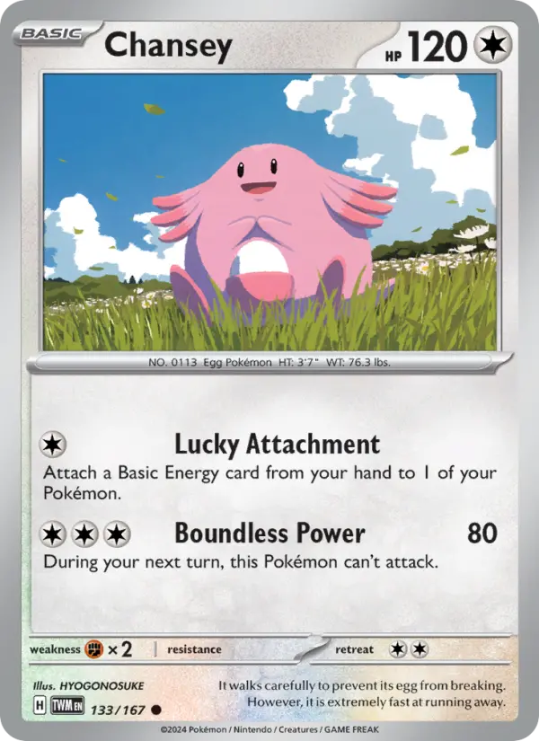 Chansey, Pokémon card