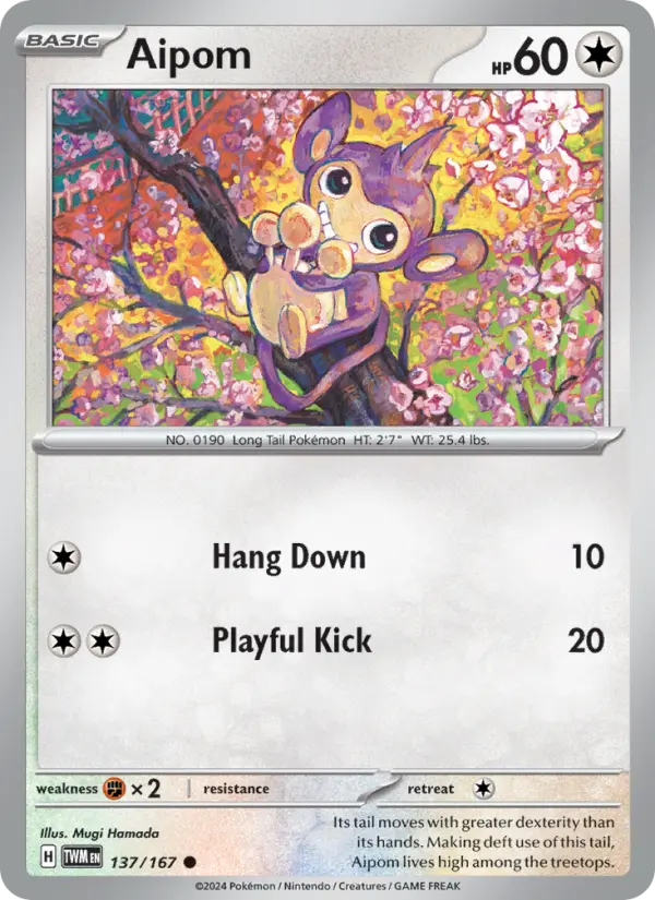 Aipom, Pokémon card