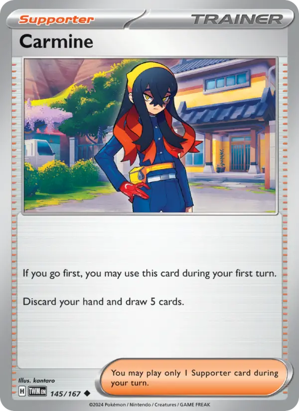 Carmine, Pokémon card