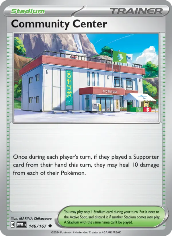 Community Center, Pokémon card