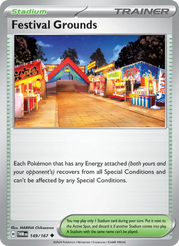 Festival Grounds, Pokémon card