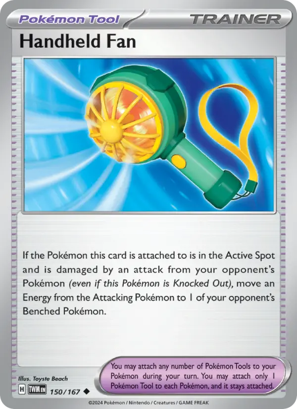 Handheld Fan, Pokémon card