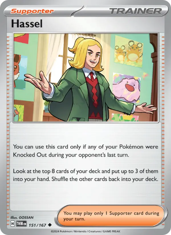 Hassel, Pokémon card