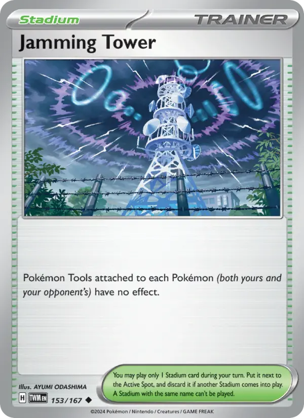 Jamming Tower, Pokémon card