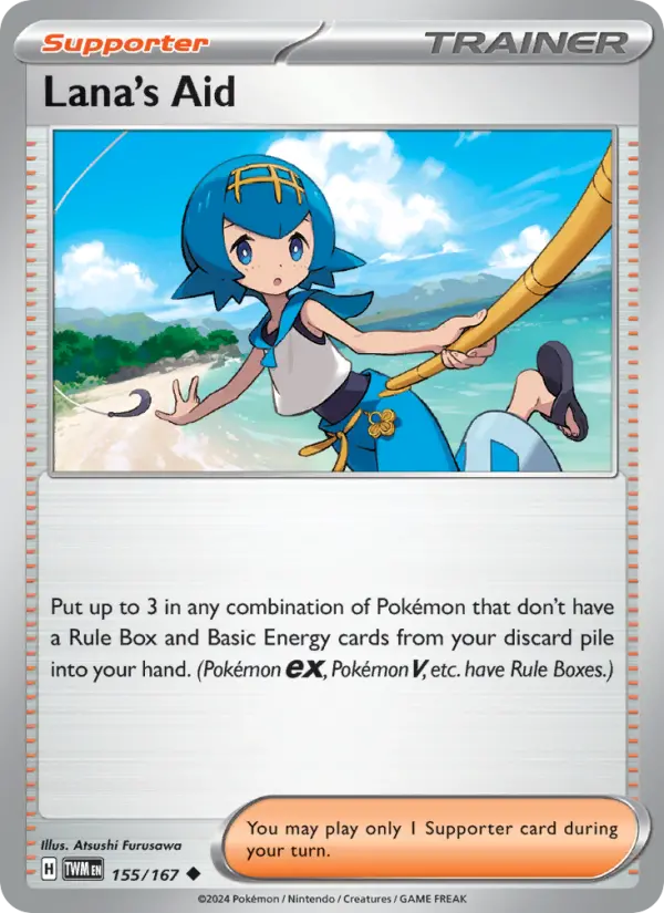 Lana's Aid, Pokémon card