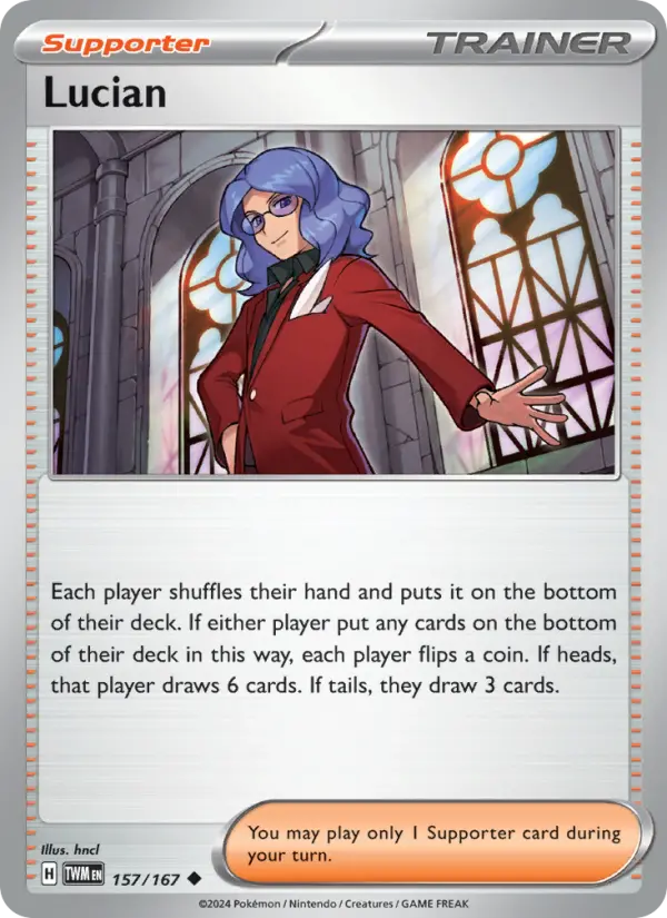 Lucian, Pokémon card