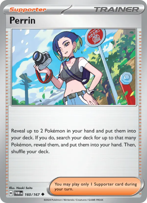 Perrin, Pokémon card