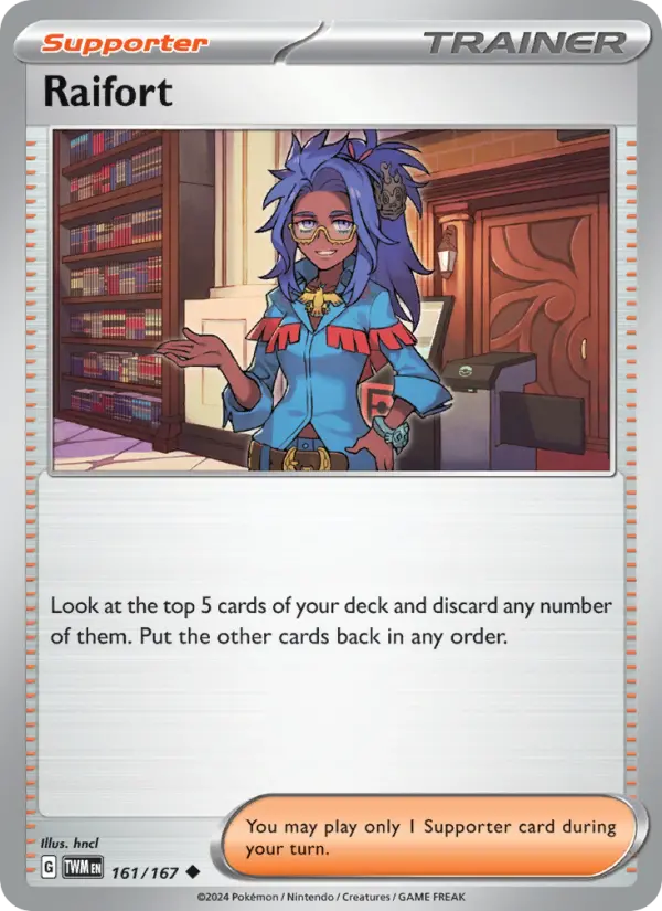 Raifort, Pokémon card
