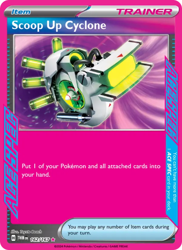Scoop Up Cyclone, Pokémon card