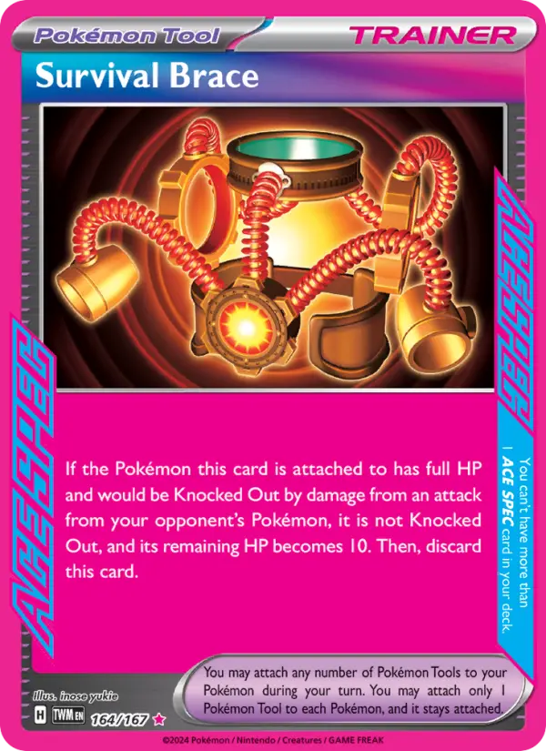 Survival Brace, Pokémon card