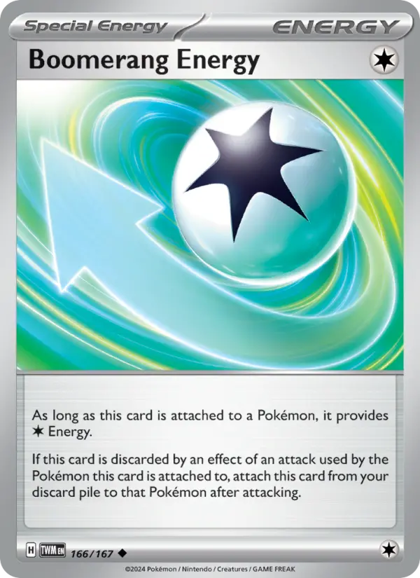 Boomerang Energy, Pokémon card