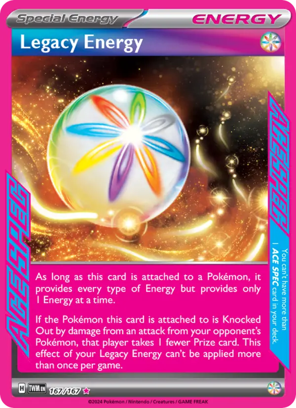 Legacy Energy, Pokémon card