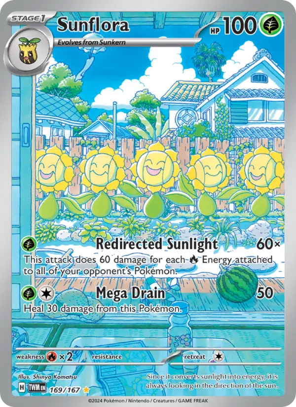 Sunflora, Pokémon card