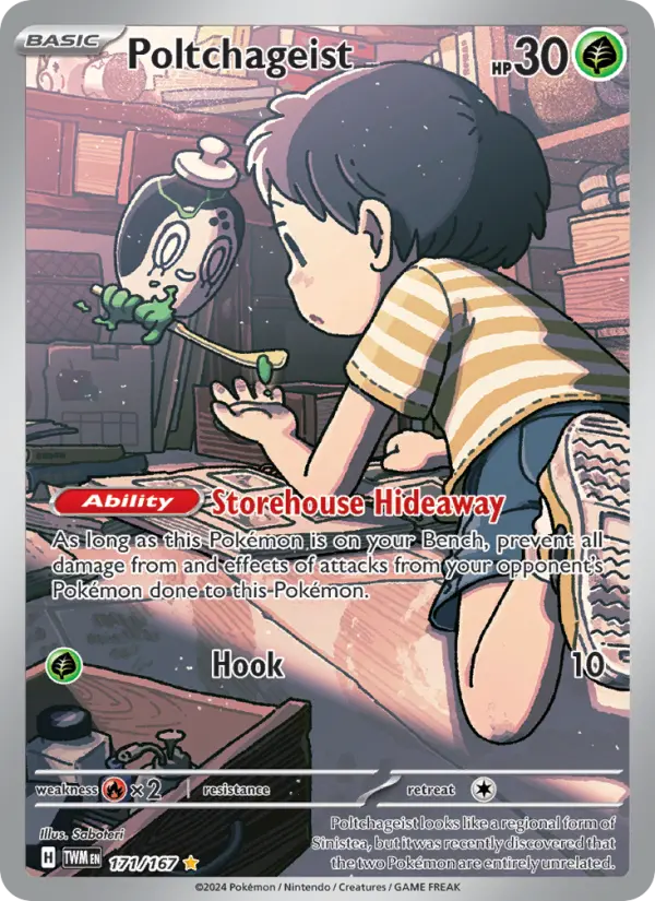 Poltchageist, Pokémon card