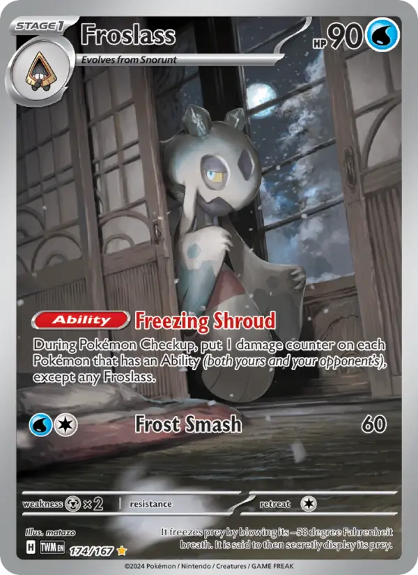Froslass, Pokémon card