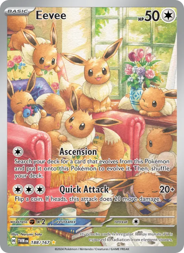 Eevee, Pokémon card