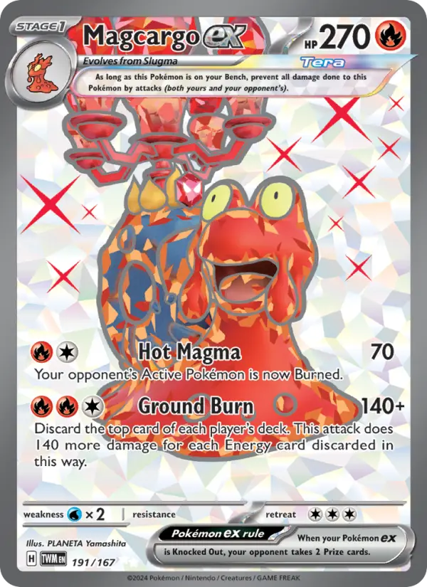 Magcargo ex, Pokémon card