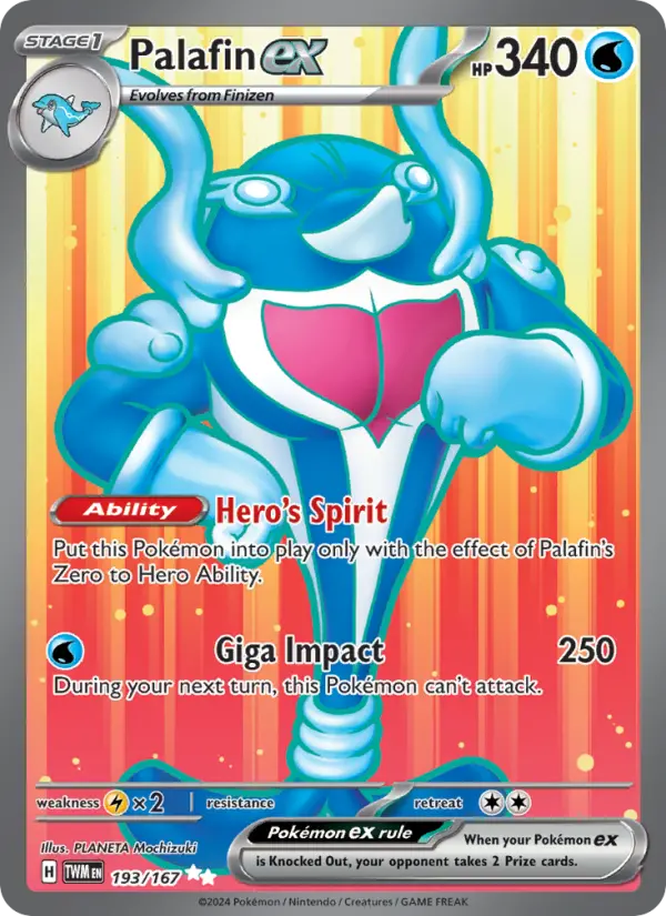 Palafin ex, Pokémon card