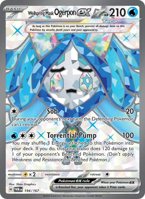 Wellspring Mask Ogerpon ex, Pokémon card