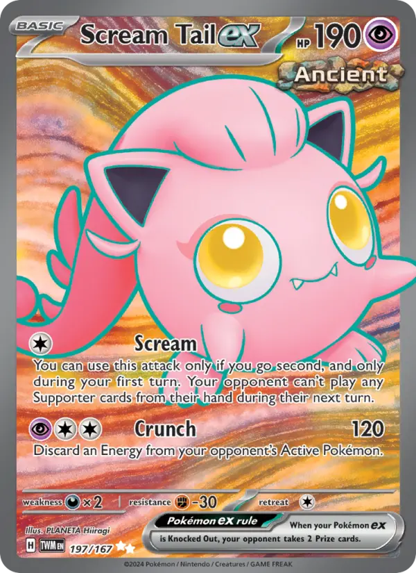 Scream Tail ex, Pokémon card