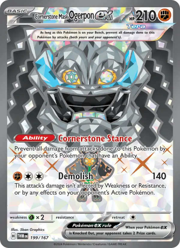 Cornerstone Mask Ogerpon ex, Pokémon card