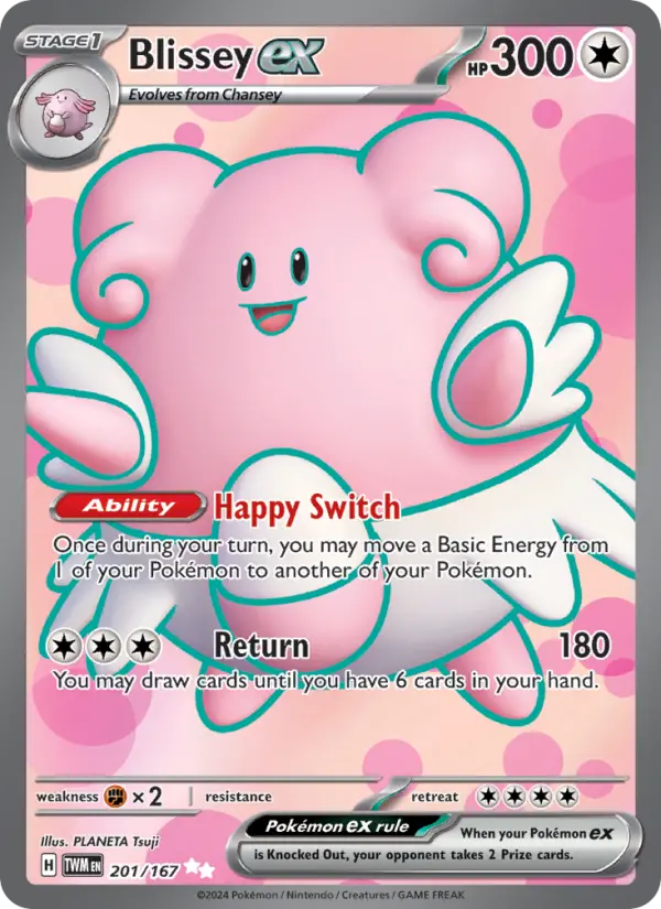 Blissey ex, Pokémon card