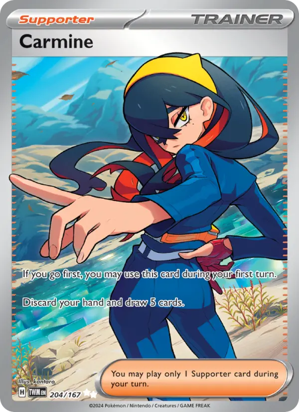Carmine, Pokémon card