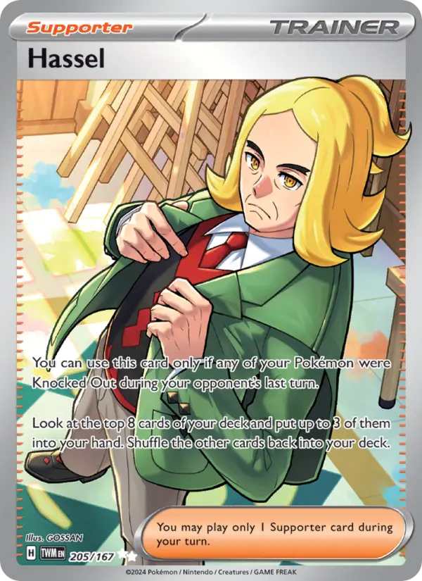 Hassel, Pokémon card
