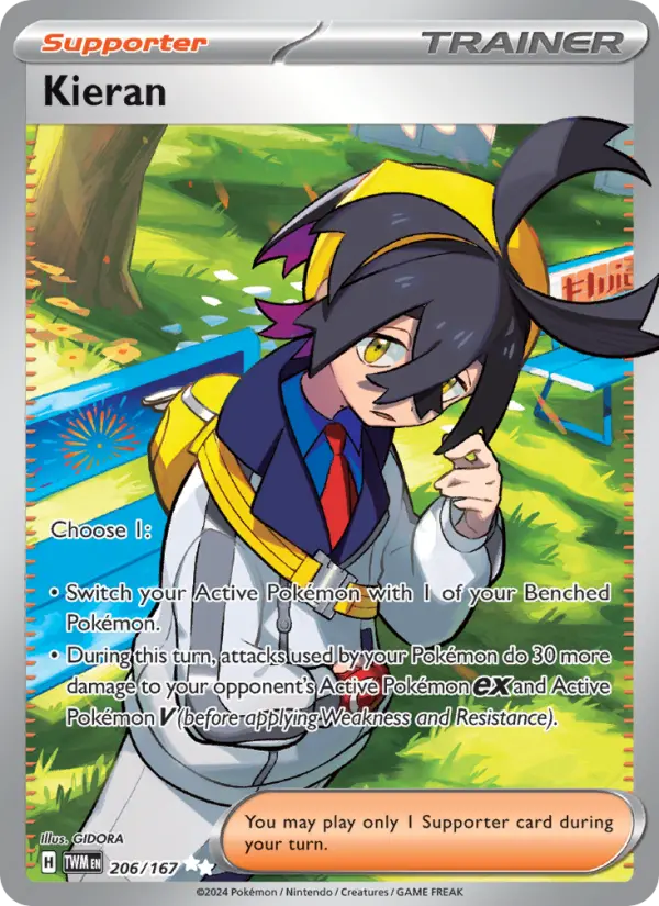 Kieran, Pokémon card