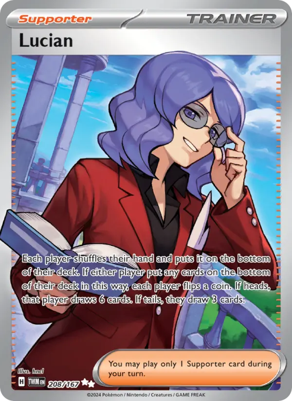 Lucian, Pokémon card