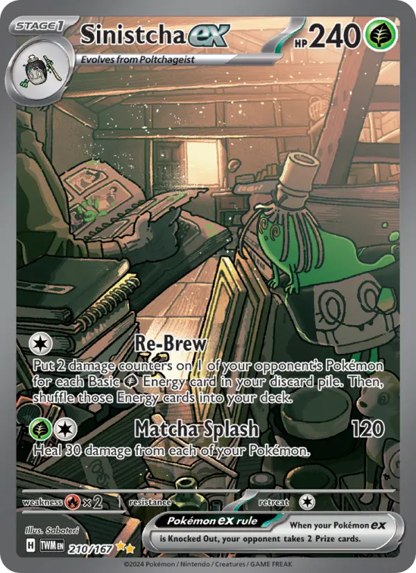 Sinistcha, Pokémon card