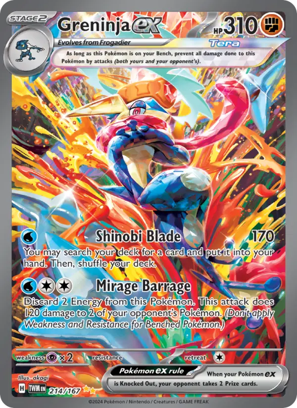 Greninja, Pokémon card