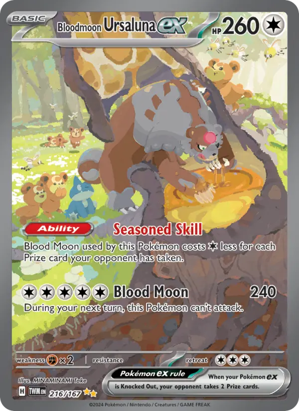Bloodmoon Ursaluna ex, Pokémon card