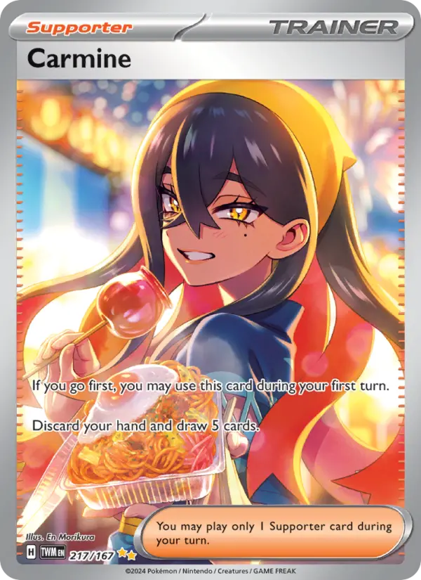 Carmine, Pokémon card