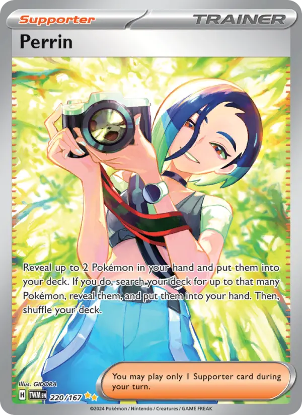 Perrin, Pokémon card